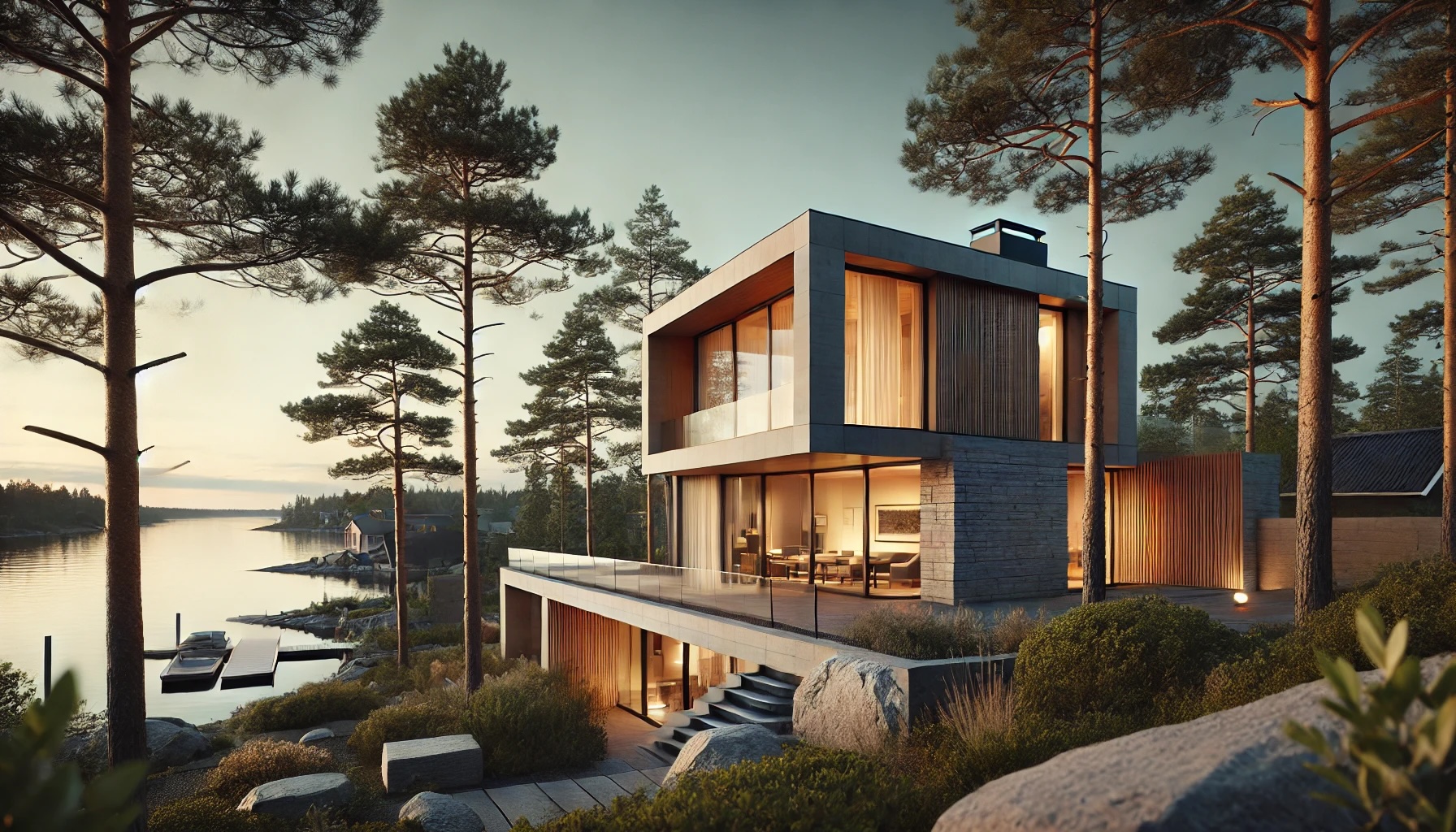 Byggt för dig, skapat för livet Huset vid sjön